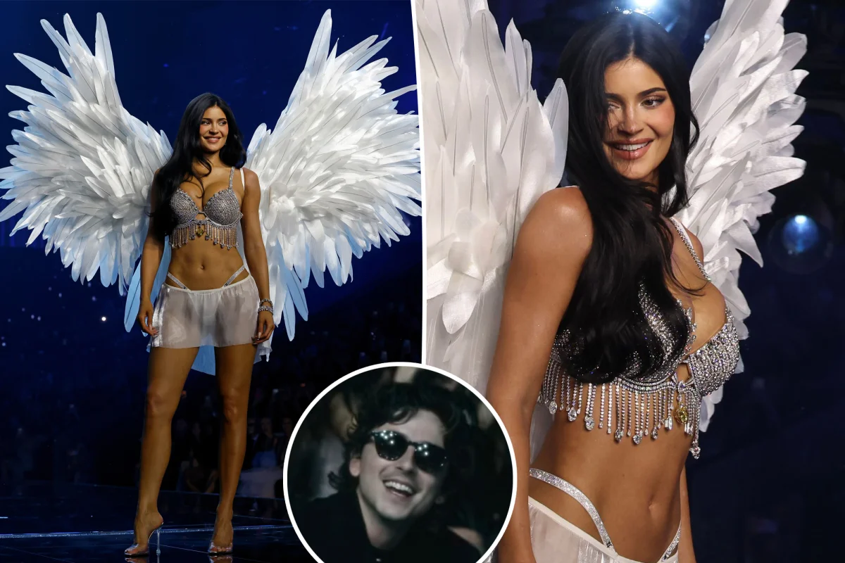 Timothee Chalamet, kız arkadaşı Kylie Jenner'in Victoria's Secret Show'da gizemli görünümü