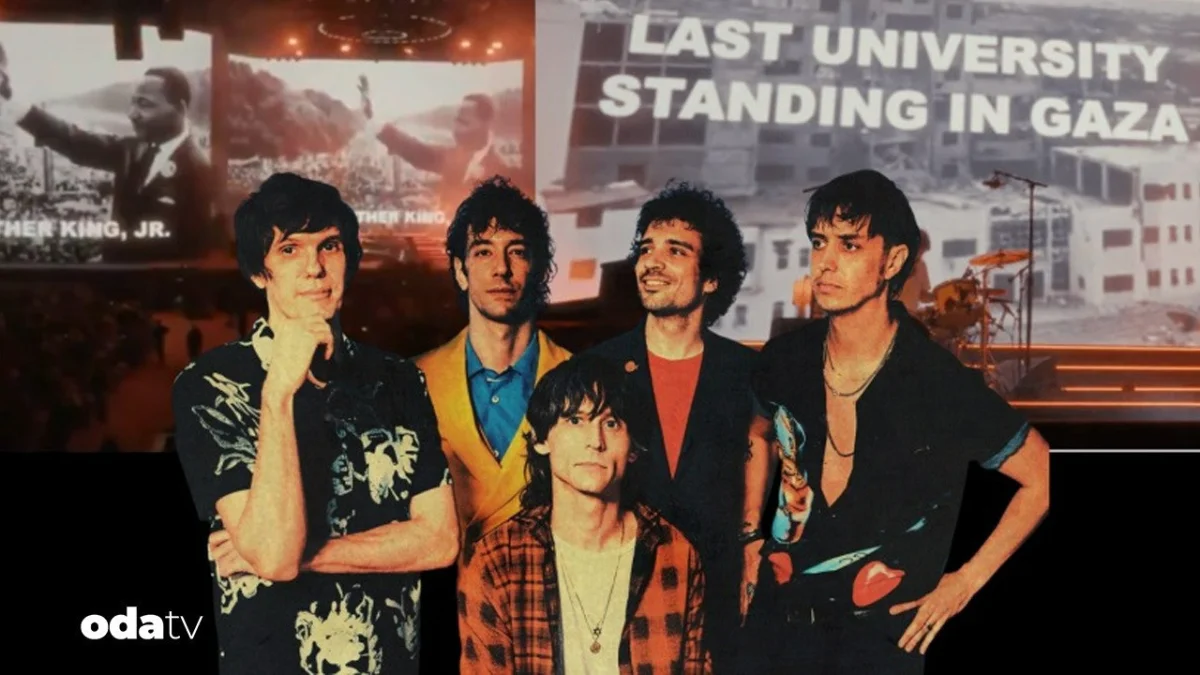 The Strokes Coachella'da Gazze ve İran görselleriyle siyasi mesaj verdi