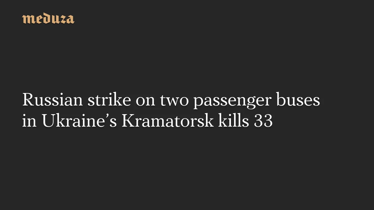 Rus saldırısıyla 30'dan fazla kişi hayatını kaybetti