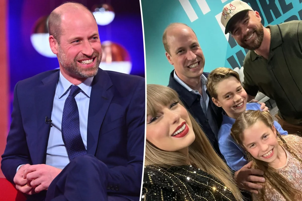 Prens William, Taylor Swift konserinde Travis Kelce'yi esprili şekilde gündeme getirdi