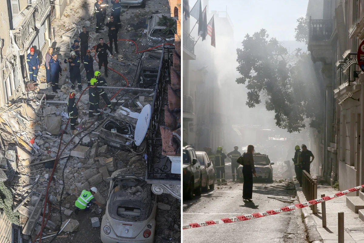 Acropolis yakınında patlama: 2 kişi yaralandı, bina çöktü