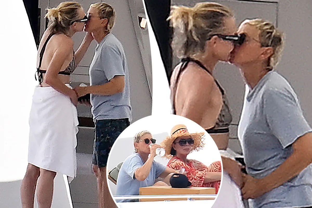 Ellen DeGeneres ile eşi Portia de Rossi, Mallorca'da yoğun PDA paylaştı