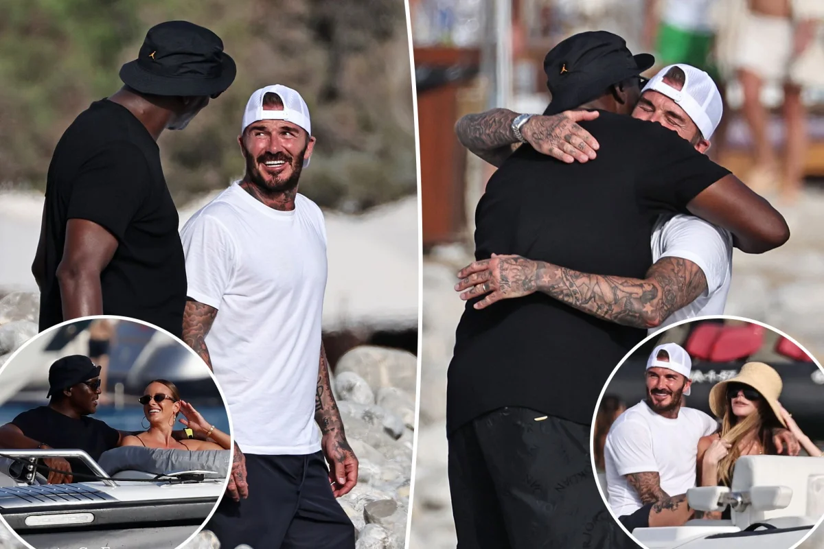 Michael Jordan ve David Beckham, Ibiza'da lüks tatillerini paylaşıyor