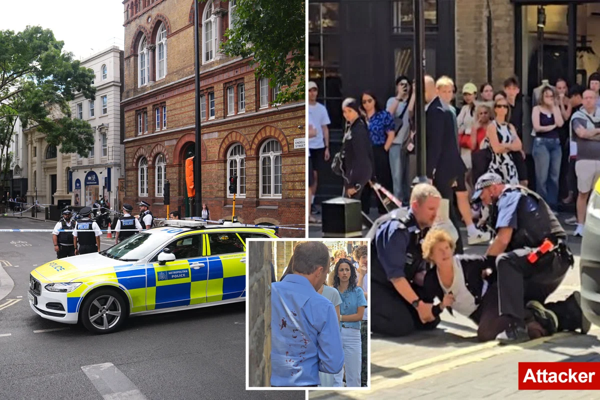 Londra'da Covent Garden'da kelepçe vurulmus 4 erkek tutuklama