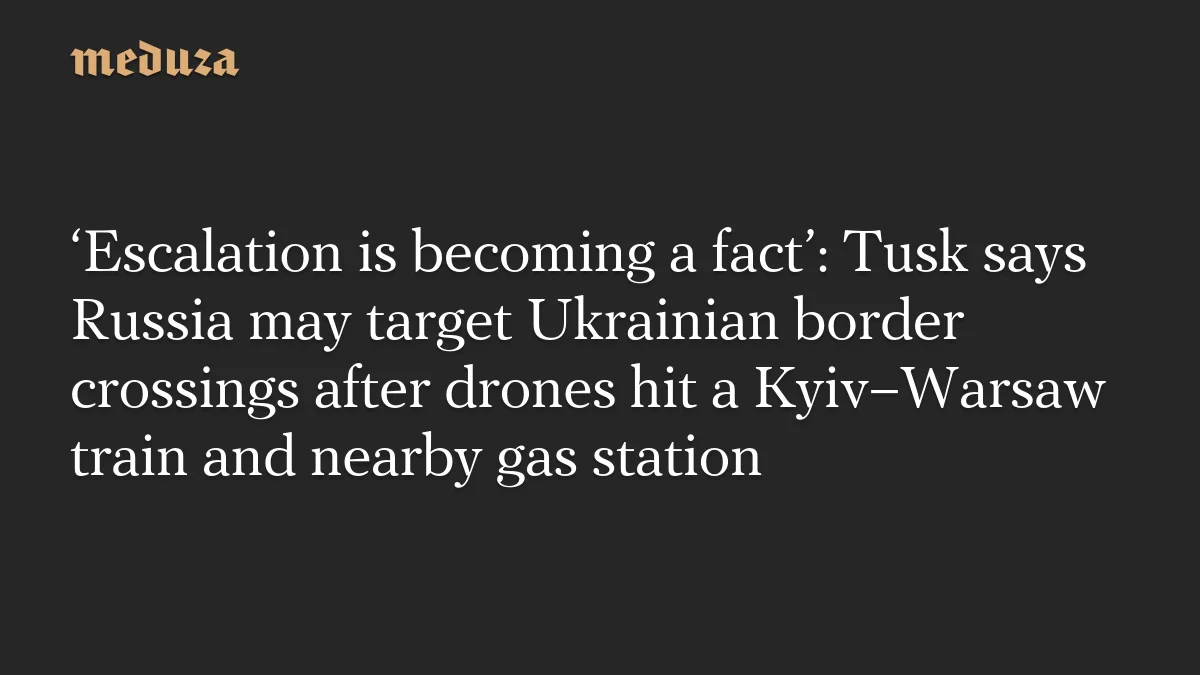 Rusya'nın Kyıyı-Varsova yolcu trenine drone saldırısı, Polonya'da gerilimi artırdı