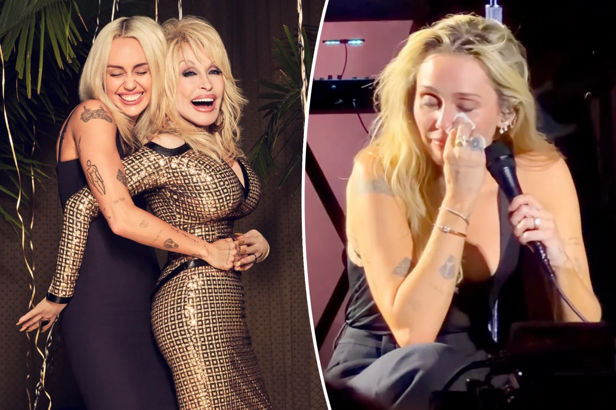 **Miley Cyrus, Hollywood Bowl'da ölen teyzesi Dolly Parton'a ağlayarak saygı duruşunda**