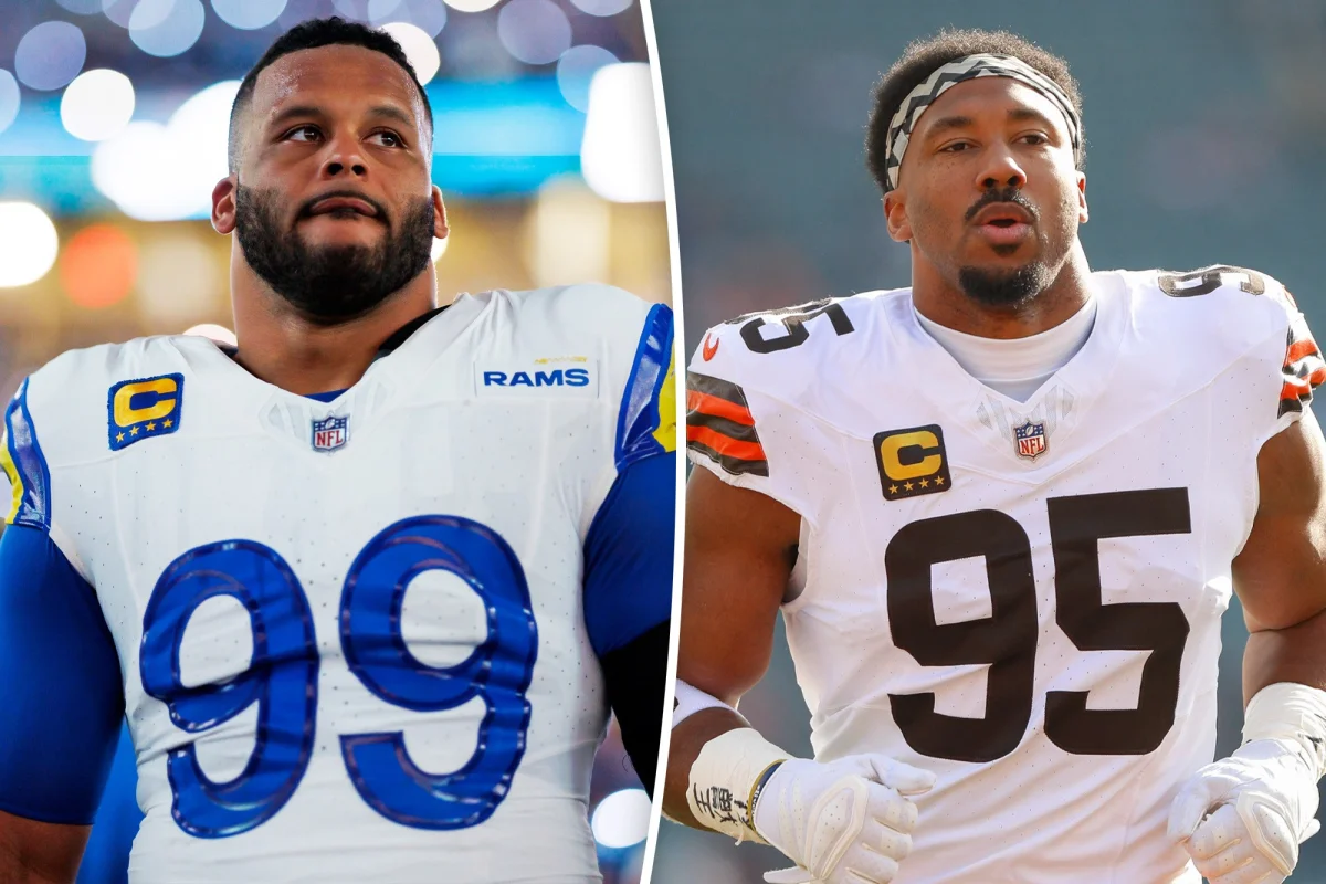 Aaron Donald Rams'a geri döndü, şampiyonluk rüyası için Myles Garrett ile birleşiyor