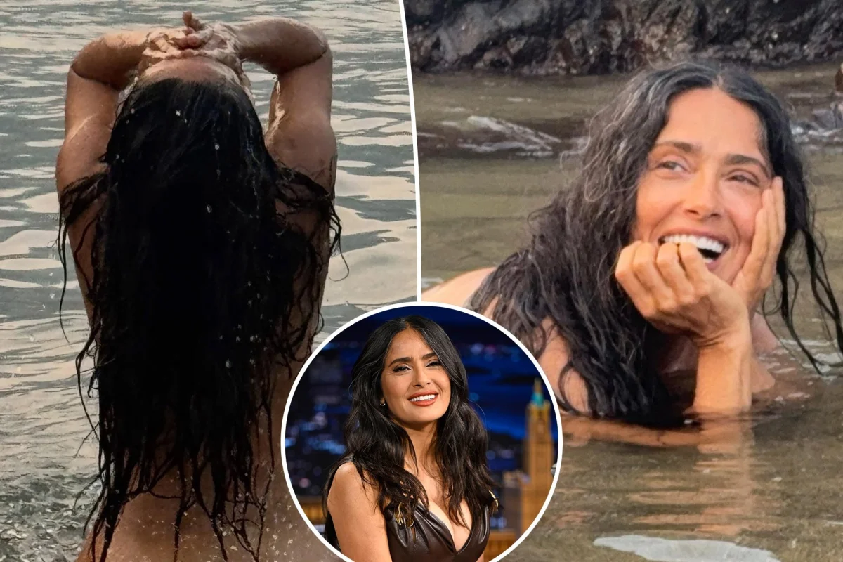 Salma Hayek 60. Dogum Gununu Kutluyor, Sutunlari Atip Koyu Suyla Kavusuyor