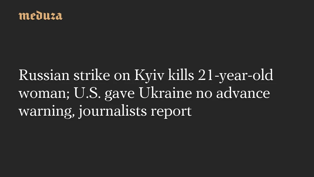 Rusya Hava Kuvvetleri'nin Kyiv'e Saldırısı: 1 Ölü, 2 Yaralı
