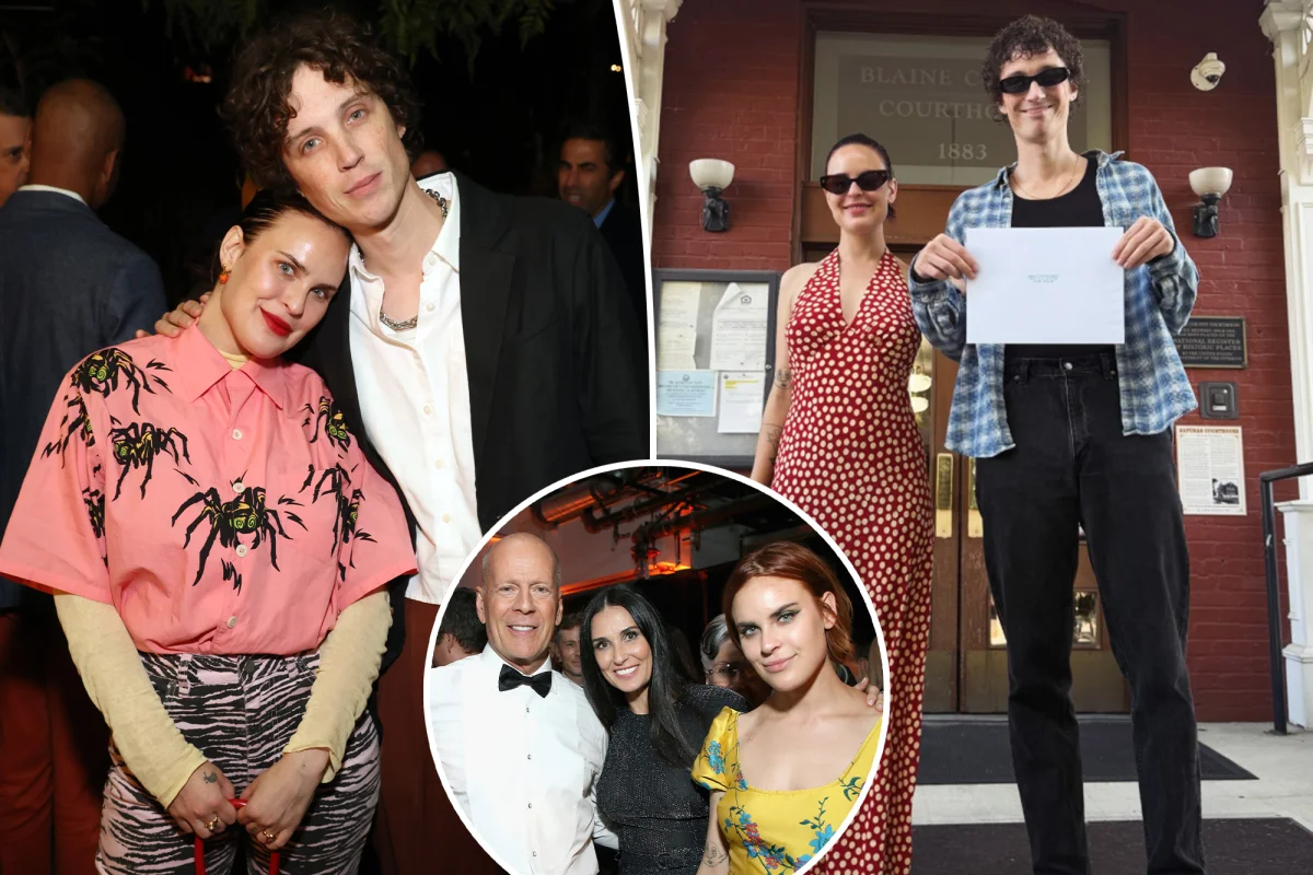 Bruce Willis'in kizlari Tallulah Willis evlendi